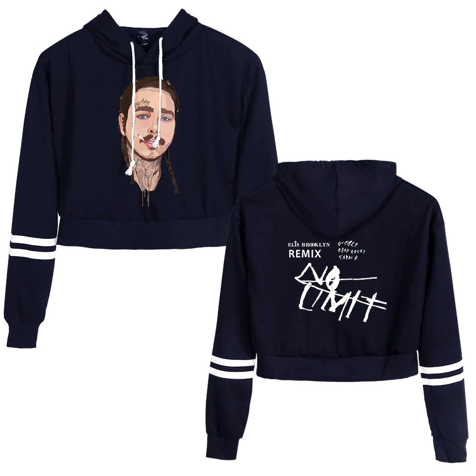 Post Malone толстовка с капюшоном в стиле хараджуку женская уличная укороченная толстовка с надписью Осенняя женская модная одежда корейская Moletom