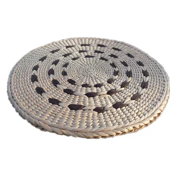 

Hand Woven Grass Rattan Meditation Cushion Woven Straw Mat Japanese Tatami Window Seat Cushion Futon Thickening