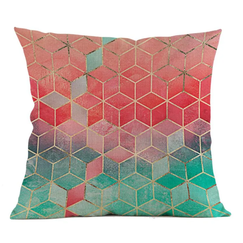 Geometric  Pillow Case Waist Cushion Cover Sofa Home Decor06