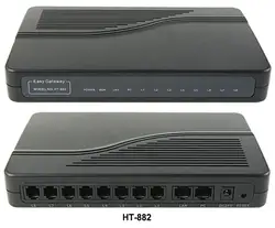 Дешевые 8 Порты и разъёмы шлюз VoIP Asterisk HT-882 ATA шлюз VoIP FXS PK Linksys SPA8000 оптом и в розницу