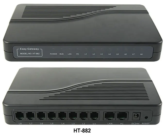 

Cheap 8 Port Asterisk VoIP Gateway HT-882 ATA VoIP FXS Gateway PK Linksys SPA8000 Wholesale and Retail