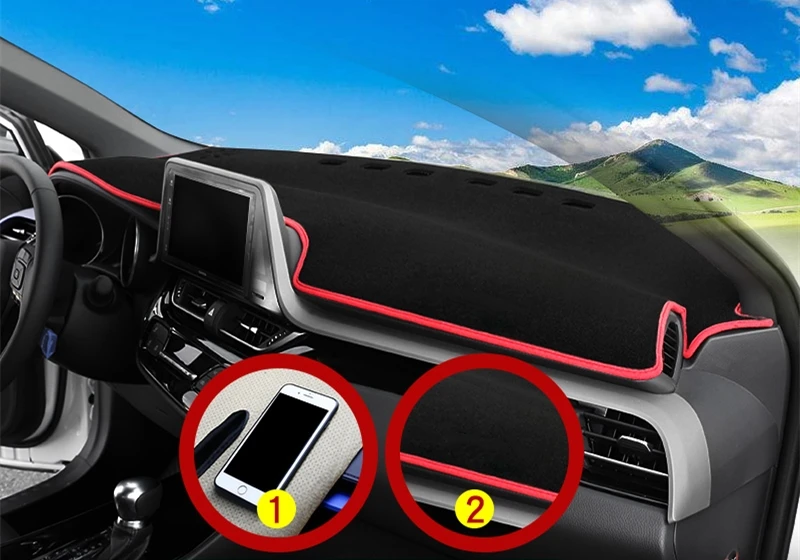 Чехол для приборной панели коврик солнцезащитный козырек лампочка Toyota Коврик