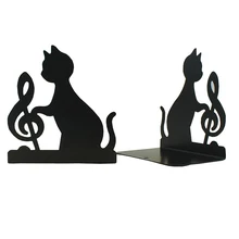 Book Non-skid Bookends Art Bookend,1Pairs,(Black