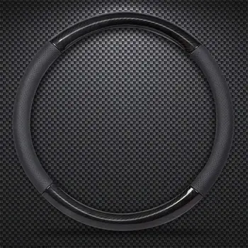 

Car Supplies Imported Leather Steering Wheel Cover Carbon Fiber Leather Car Steering Wheel Universal Cover