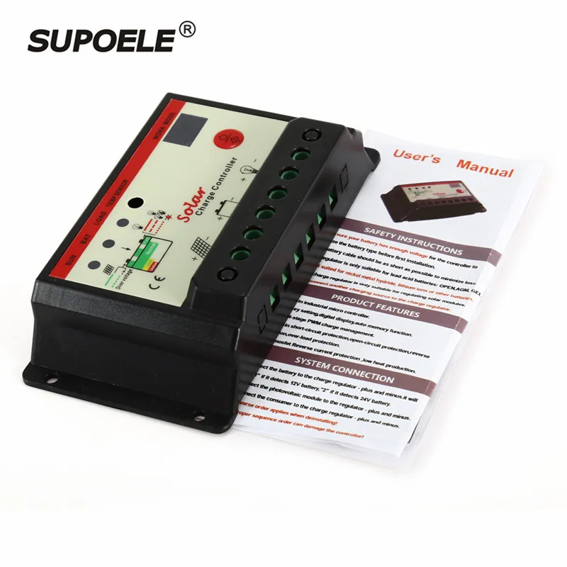 

SC2430 Universal solar controller with External temperature sensor 12V / 24V 10A 15A 20A 30A charge and discharge
