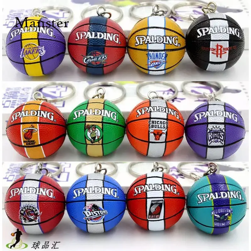 

1PC High Quality Basketball Keychains Fashion Sport Team Keychain Metal Car Keyring Spurs OKC Heat Rockets Lakers Key Chain