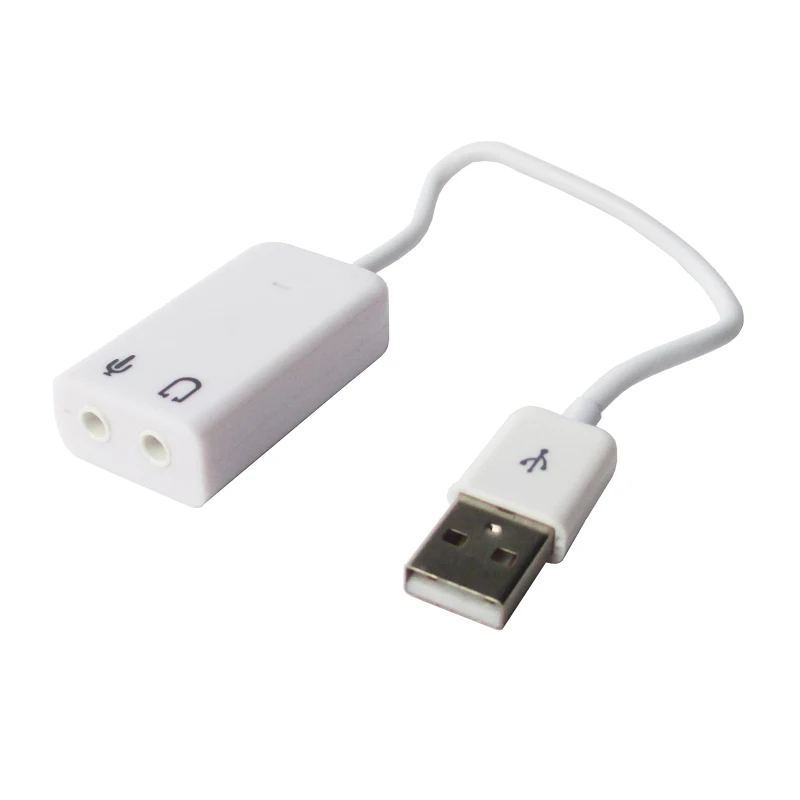 

Free Shipping 1Pcs/lot USB External Virtual 7.1 Channel Audio 3D Sound Card Adapter With Cable line 3.5mm wholesale