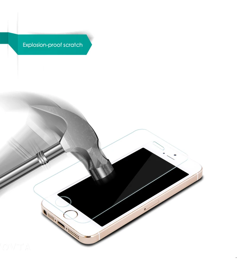 VOVTA 5s Glass For iPhone 6 5S 7 6s On Glass Tempered Film Protection 9H Screen Protector For iPhone 6 5S se 7 8 5 X Glass8