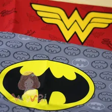 Бэтмен, чудо-женщина логотип Мстители супер герой хлопчатобумажная ткань для шитья DIY Мальчик ручной работы материал домашний текстиль пэчворк для сумки