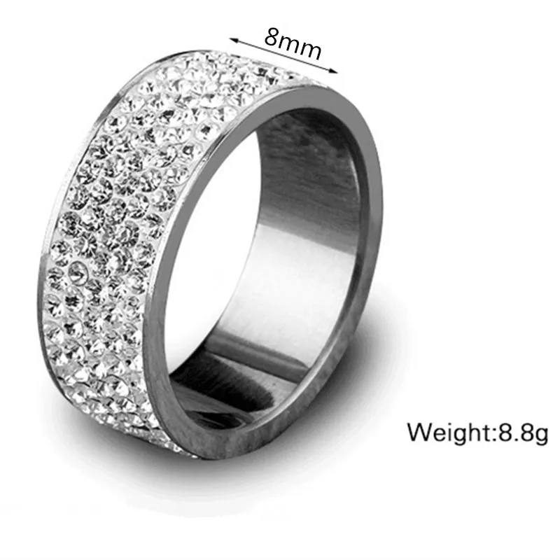 Fashion Stainless Steel Jewelry Silver Star of Hope JEWURA Couple Love Ring