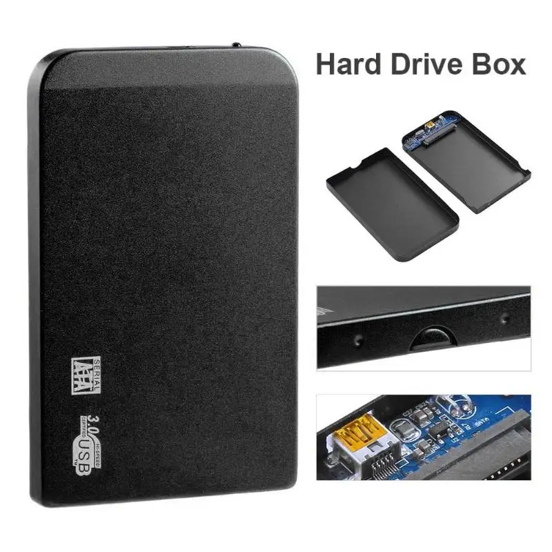 2,5 дюймов USB 3,0 SATA HDD корпус SSD, HDD жесткий диск чехол ультра тонкий корпус из алюминиевого сплава конструктивный коробка Caddy Поддержка Ёмкость 3 ТБ