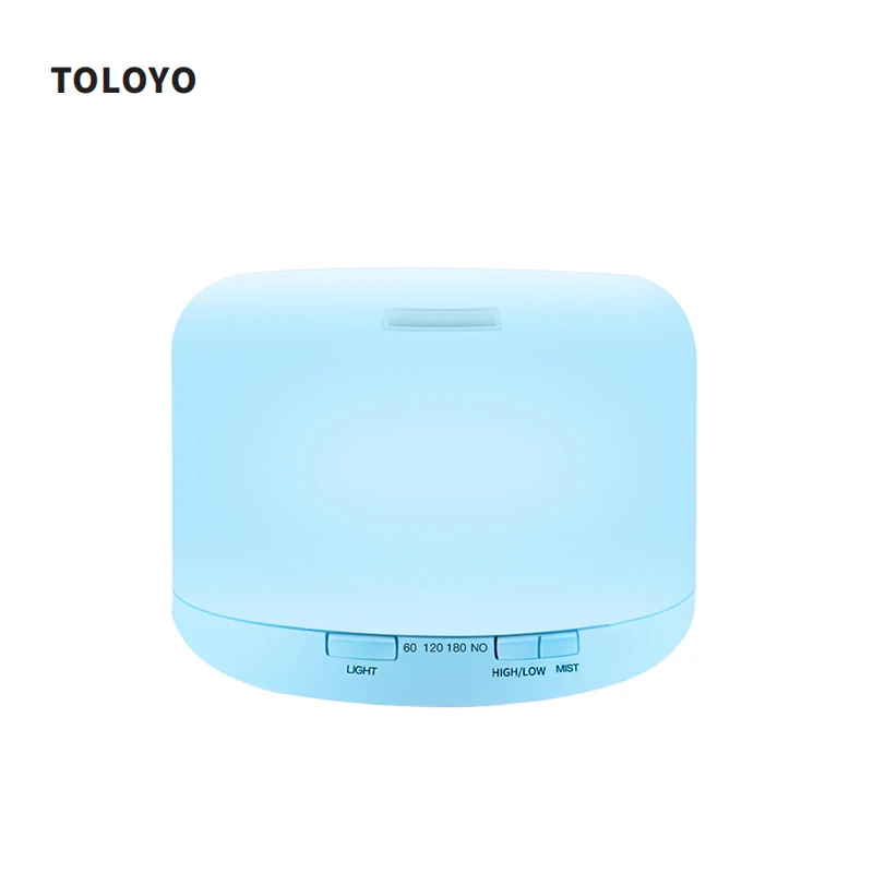 

500ml Aroma Essential Oil Diffuser Ultrasonic Air Humidifier with 7 Colors Changing LED Lights electric Aroma JS011W 40