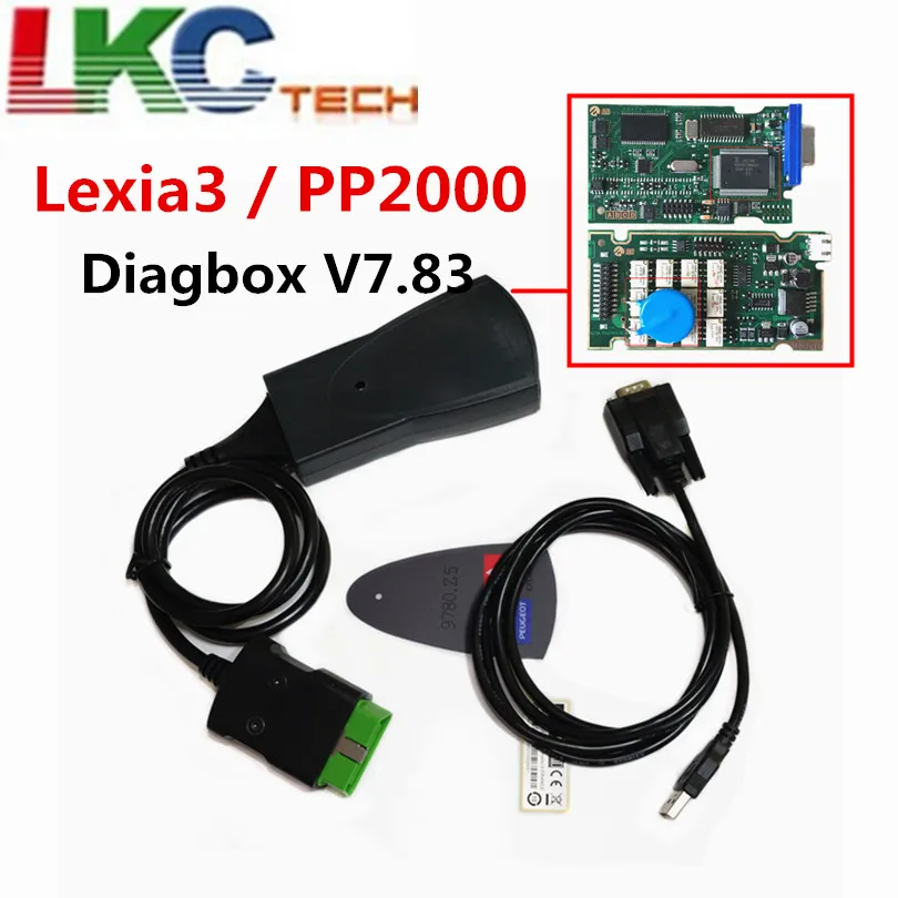 2019 Hot Sell ! Diagbox V7.83 lexia 3 Serial 921815C Firmware ! Lexia3 PP2000 For Ci-troen For Pe-ugeot Diagnostic shipping Free