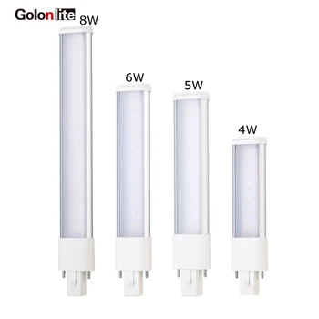 

Golonlite led cfl 2 pin replacement lamp 9w CFL 3W 4W 7W 8W 5W PLS LED pin lights G23 2G7 GX23 2GX7 120V 230V 240V CE RoHS Ra80