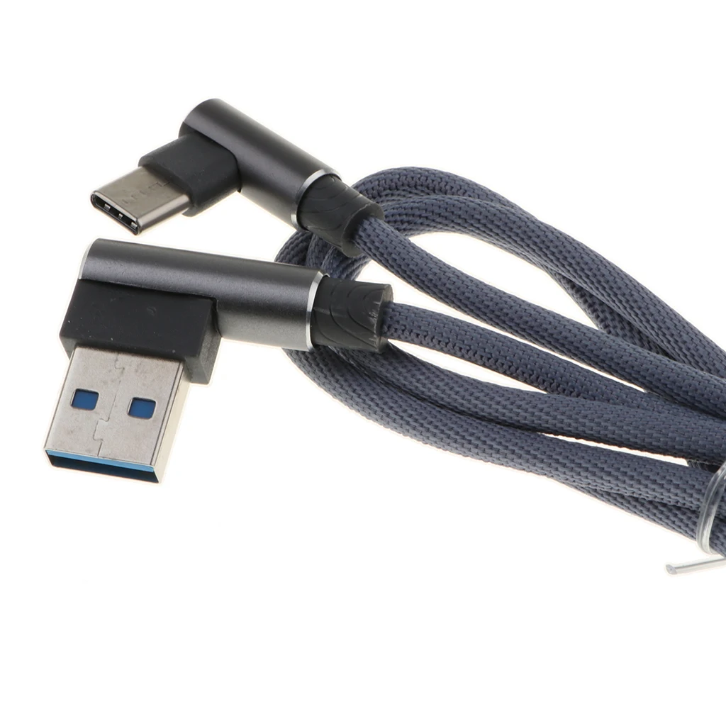 1m/3.3ft USB2.0 USB Type C 90 Degree USB Type C Cable mobile phone  Charger Angled Cable Adapter multi-port USB charger 