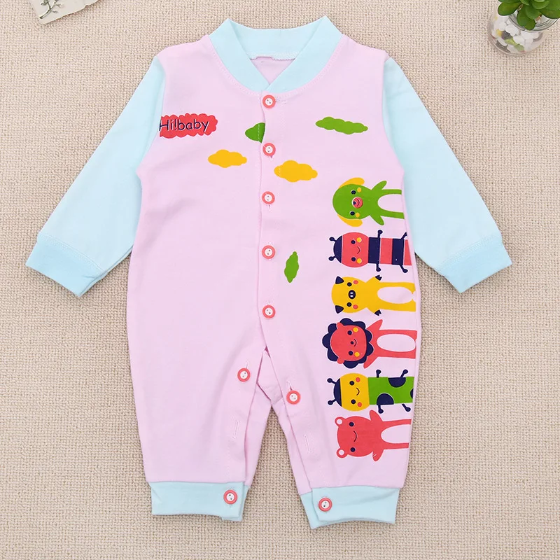 

0-12M Casual Baby Rompers Newborn Layette Boy Romper Spring Autumn Cotton Girl Jumpsuit Long Sleeve Overalls Baby Clothes