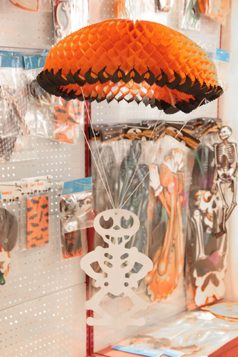 halloween skeleton honeycomb paperboard parachute halloween decorations tissue paper honeycomb halloween crafts party supplies