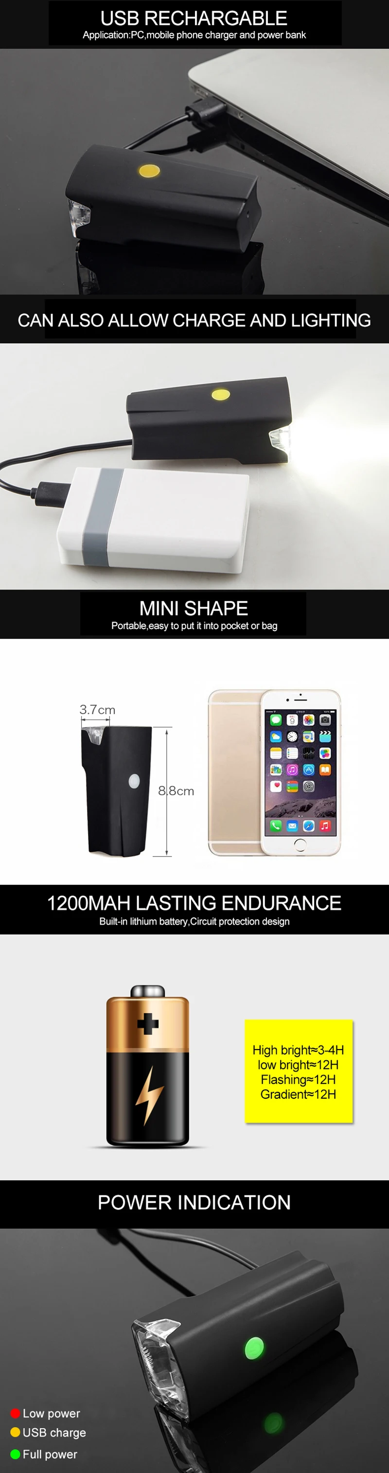 Clearance INBIKE 2000 Lumens Rechargeable USB LED Bike Flashlight Lamp Front Bicycle Light Cycling Headlight USB Rechargeable Accessories 5 Clearance INBIKE 2000 Lumens Rechargeable USB LED Bike Flashlight Lamp Front Bicycle Light Cycling Headlight USB Rechargeable Accessories 5
