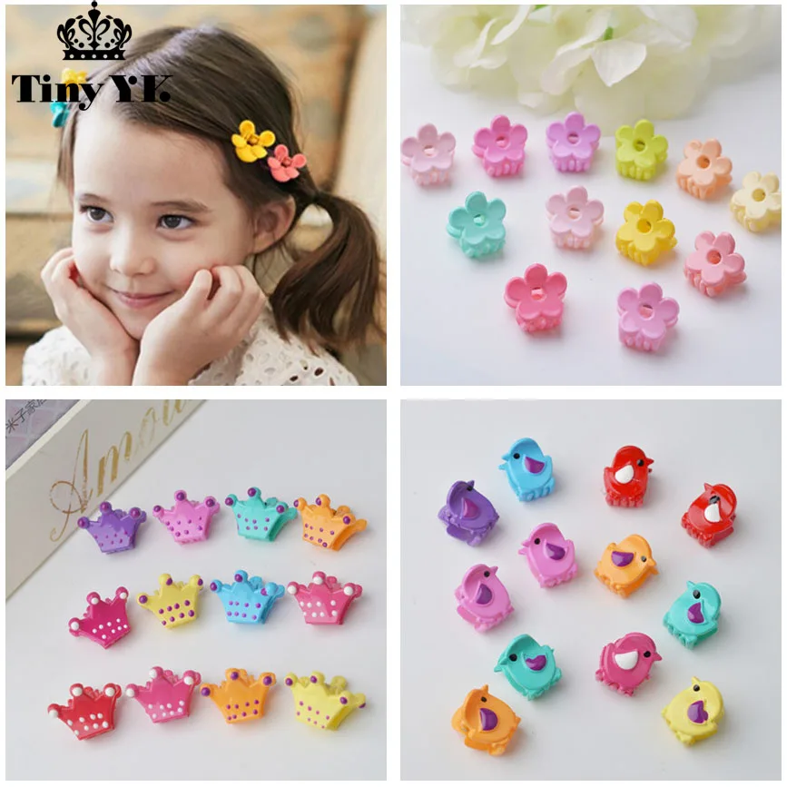 10pcs lot Cute kids font b hair b font claws Crown font b hair b font