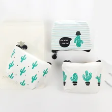 Мультяшный милый кактус кошелек для карт кошелек для монет канцелярский чехол держатель для ключей сумка держатель для карт офис