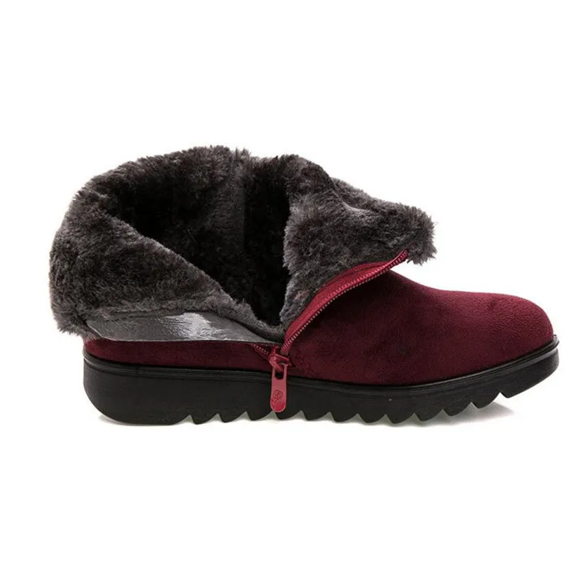 Women's Snow Boots Warm Short fur plush Winter ankle Boots XL Platform Ladies Suede Cotton Shoes Women Comfortable Drop shipping Women's Snow Boots Warm Short fur plush Winter ankle Boots XL Platform Ladies Suede Cotton Shoes Women Comfortable Drop shipping