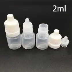 Бесплатная доставка 2 мл Пластик бутылка-капельница для глаз пустые фармацевтической капельница эфирное масло контейнер бутылок Оптом