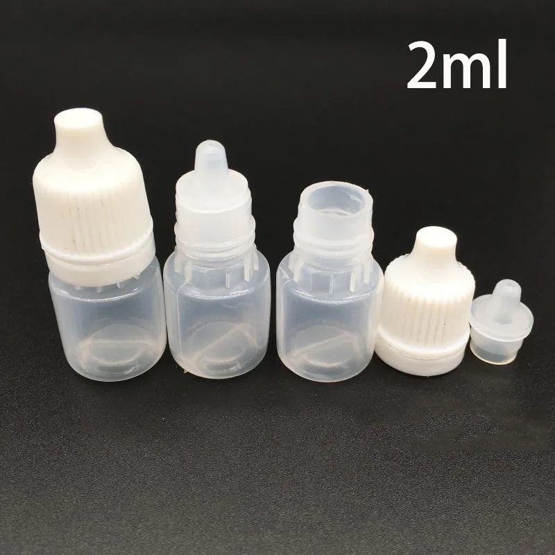 

Free Shipping 2ml Plastic Eye Drop Bottle Empty Pharmaceutical Dropper Bottle Essential Oil Container Bottles Wholesale