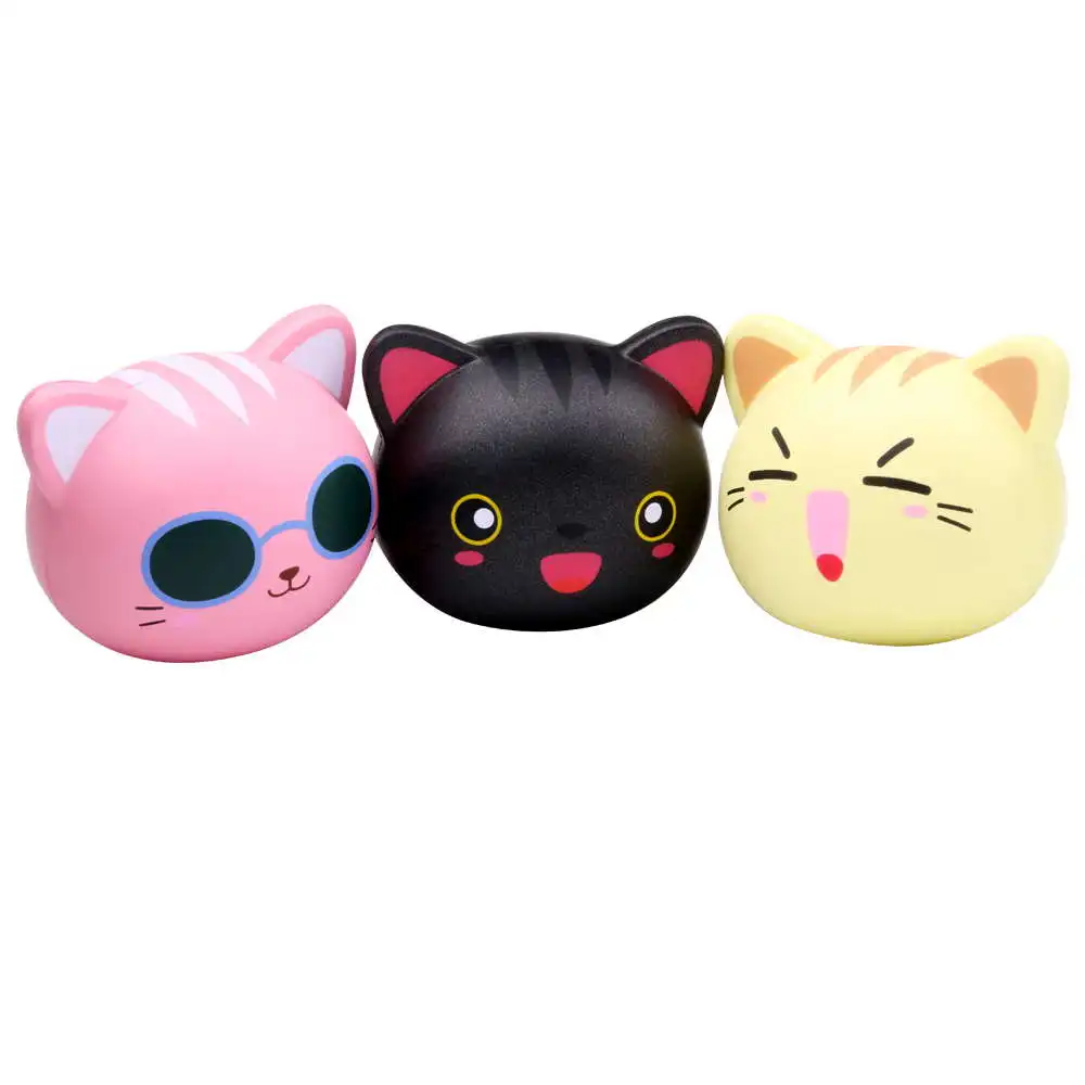 Kawaii Squishy Jumbo Cat Head косплей замедление роста снижение давления снятие стресса
