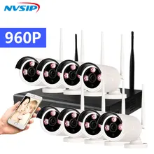 8CH 960P Wireless NVR Wifi CCTV System 8PCS 1.3MP Outdoor Waterproof IP Security Camera Surveillance Kit P2P Remote View