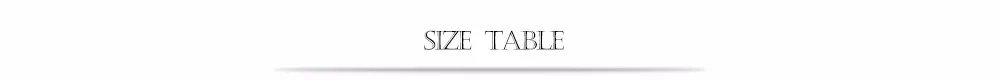 size table