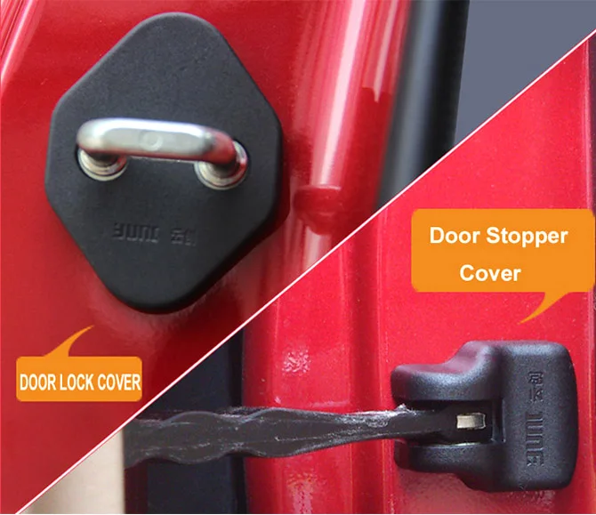 

FIT FOR TOYOTA HIGHLANDER KLUGER 2014-2016 DOOR LOCK COVER ARM CHECK CHECKER BUCKLE STOPPER ARRESTER CATCH CASE CAP HINGE SHELL