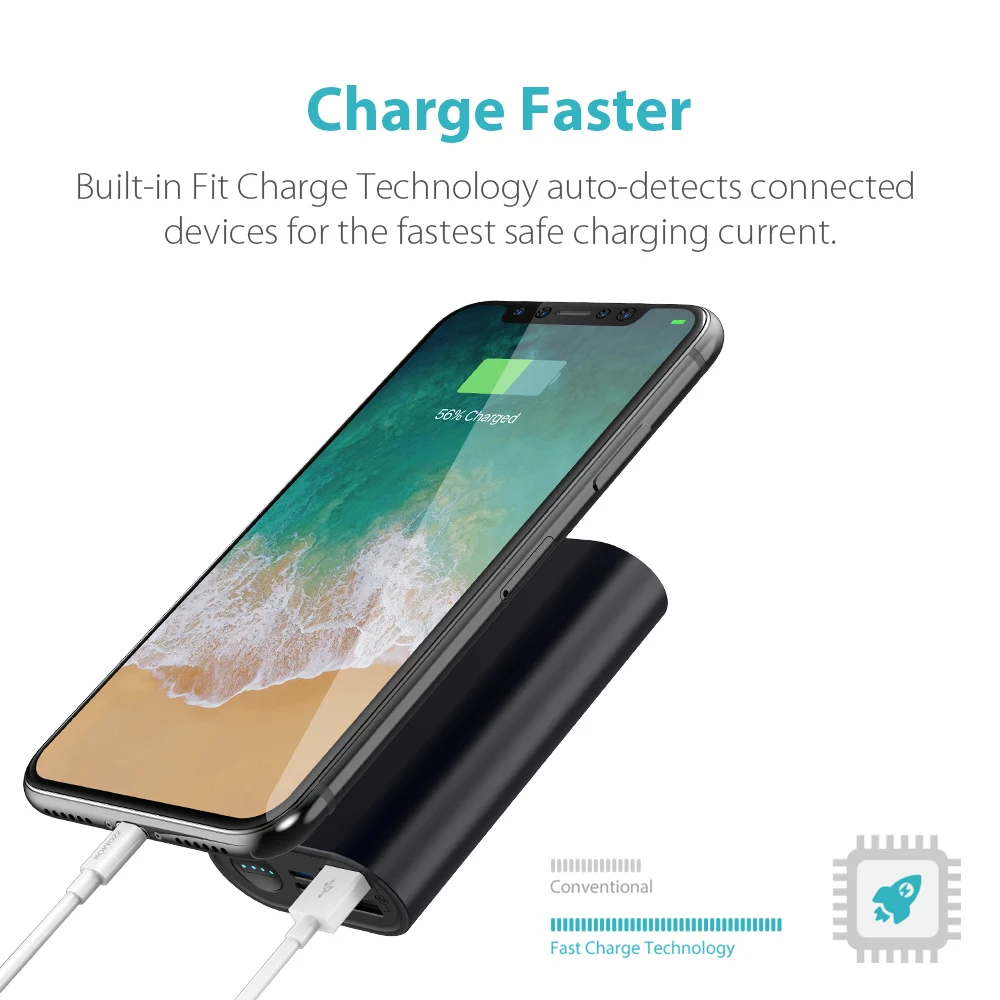 ROMOSS SE10 10000mAh Power Bank Fast Charging Portable External Battery 11
