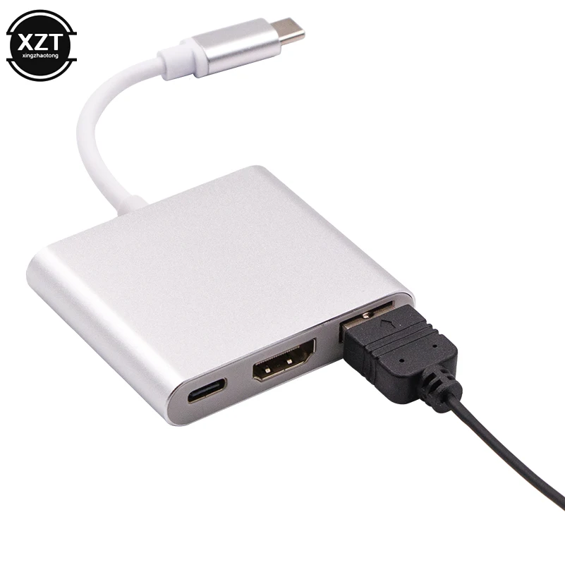 type C к HDMI USB 3,0 зарядный адаптер конвертер USB C многопортовый ключ док-разветвитель адаптер для Macbook Pro Аксессуары