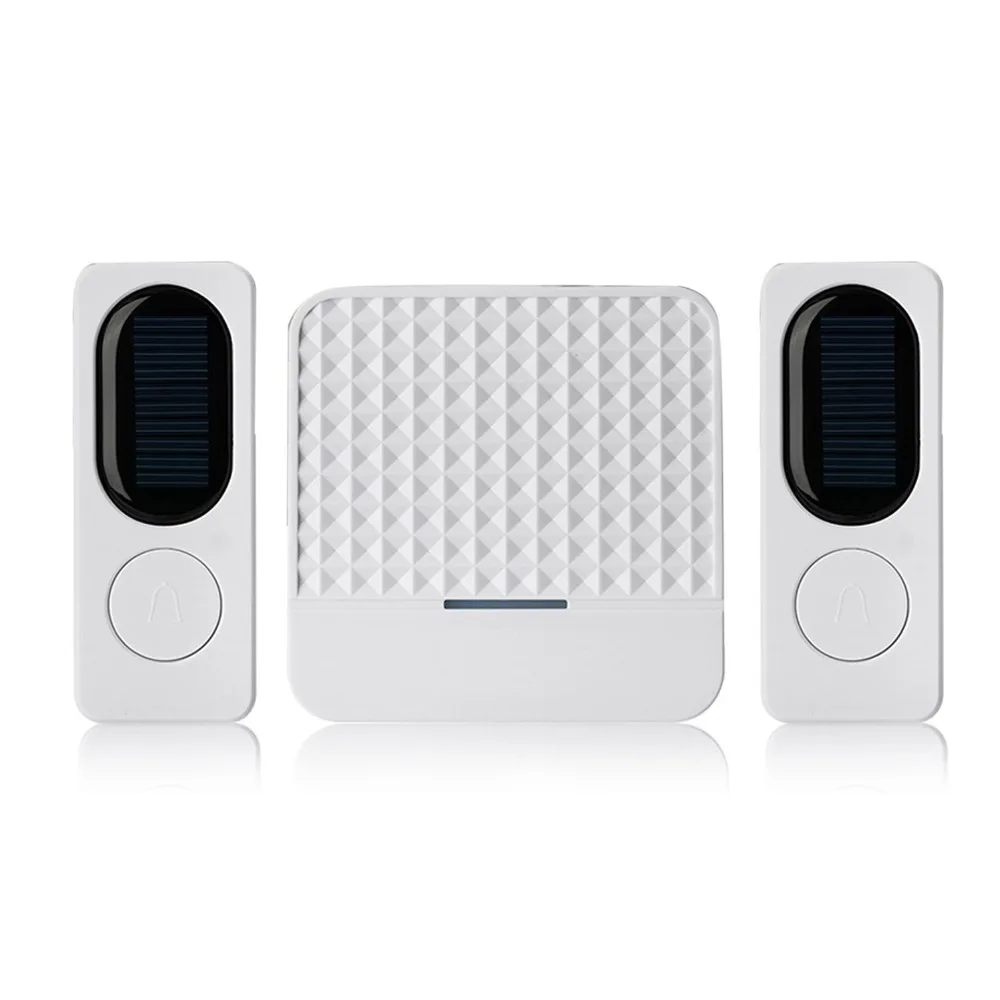 

Wireless Doorbell Alert System Solar Powered 300M Range 52 Chimes IP64 Waterproof Home Door Bell with Night Light