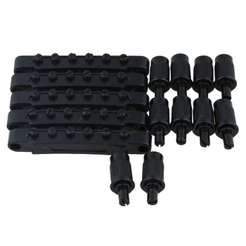 

Yibuy 5 x Black Regular Saddle Bridge with Thumb Wheel Guitar Replacement