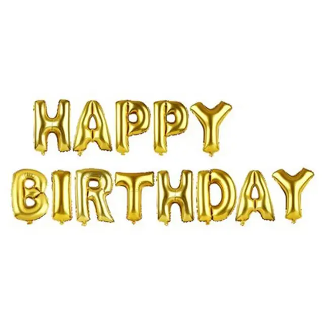 Multicolor Letters HAPPY BIRTHDAY Foil Balloons Children Birthday
