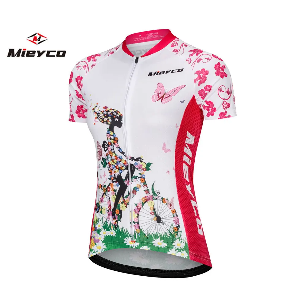 Ciclismo Jersey Donne Bici Manica Corta Bicicletta Sport T-Shirt Usura Cothing Top 