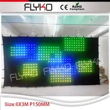 3x6 м p15cm diy светодиодный занавес для фонов