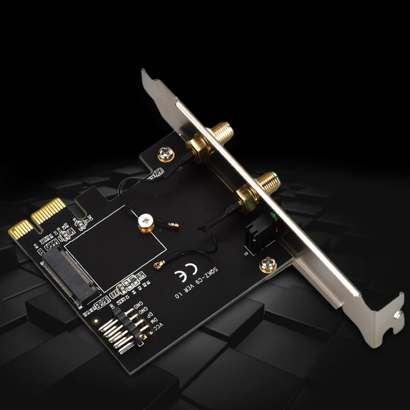 PCI E to NGFF M.2 WiFi Bluetooth Adapter Wireless Module Converter Card