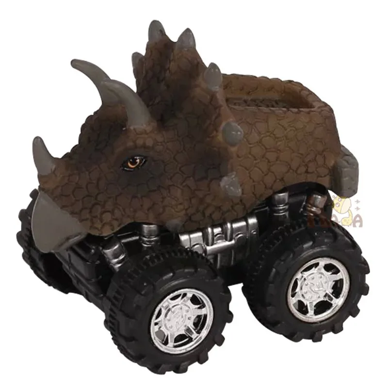 Новинка, креативный подарок для детей, игрушки динозавров, оттягивающийся автомобиль, мультяшный динозавр, модель мини-игрушки для мальчика, новинка, игрушка в подарок - Цвет: 1