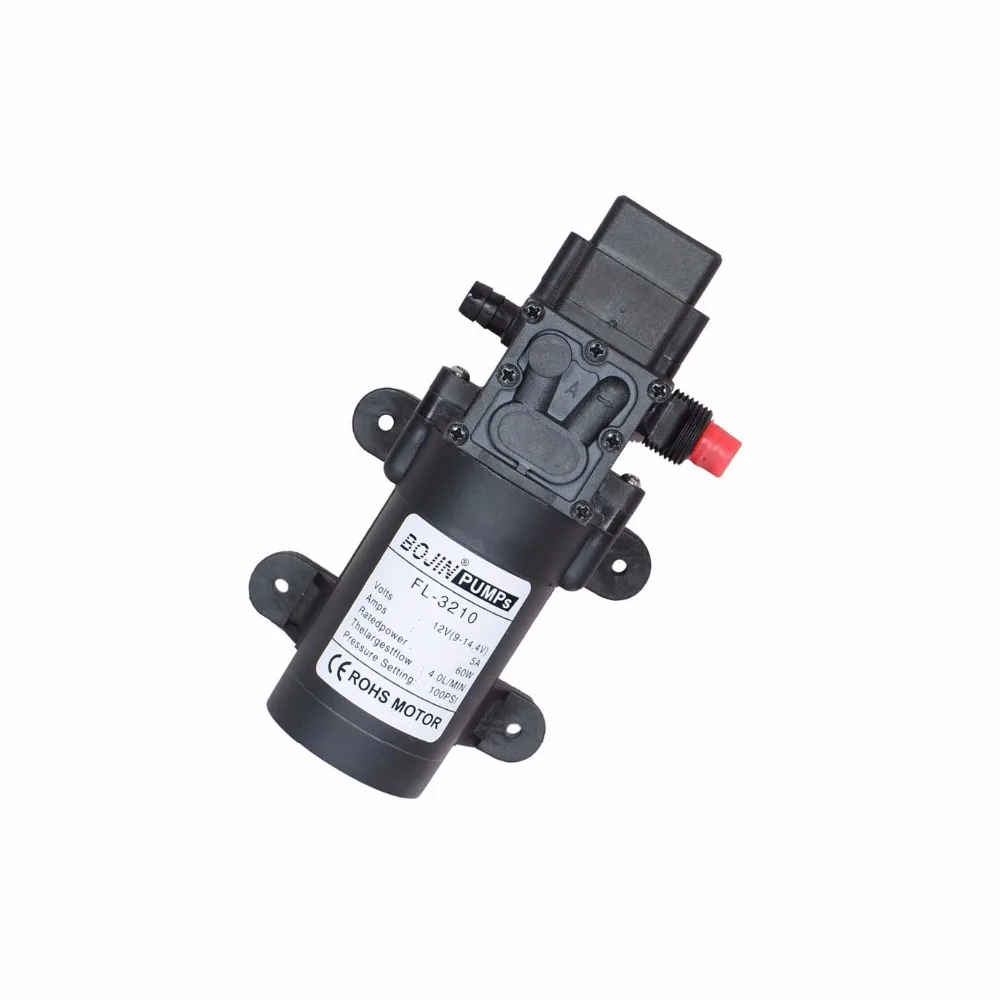 New style intelligent DC12 V 100PSI 4L m Water High Pressure Diaphragm Self Priming PumpCaravan Boat