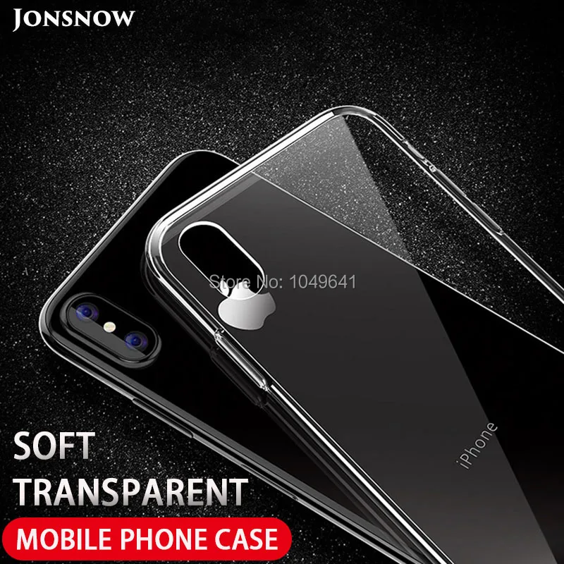 KIPX1004_1_Transparent Clear TPU Case For iPhone X