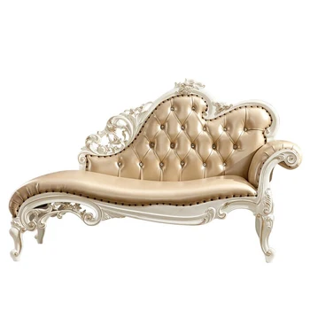 

European solid wood chaise lounge