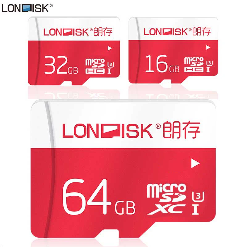 Londisk Tarjeta MicroSD Карты 16 ГБ 32 ГБ 64 ГБ Compact Flash Карта Памяти SDXC Class10 UHS-3 Для Смартфонов Цифровых камеры Видео