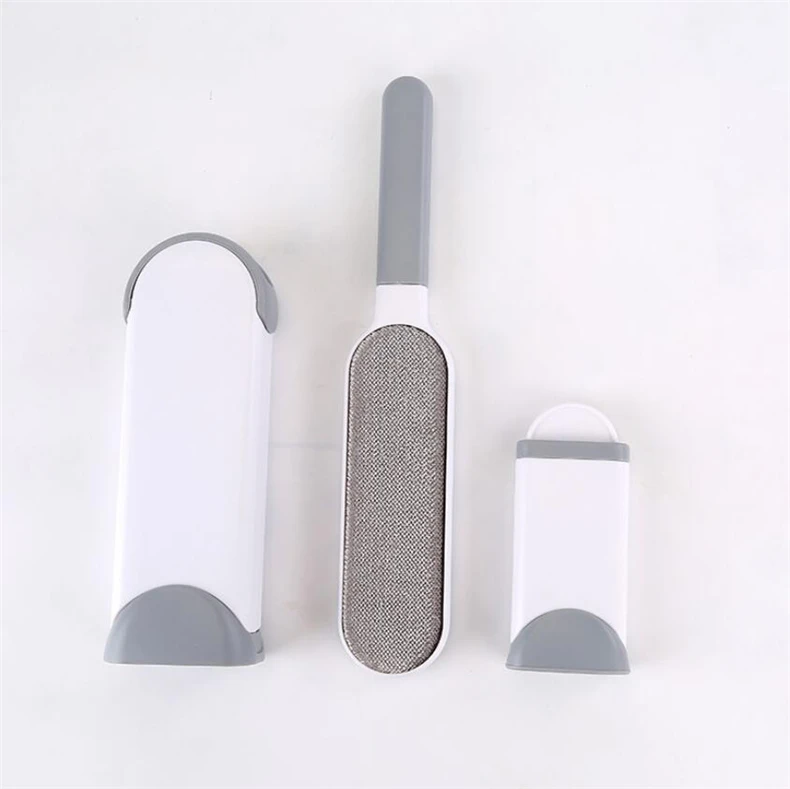 Dog Comb Tool Pet Hair Remover Brush Dog Cat Fur Brush Base Double-Side Home Furniture Sofa Clothes Cleaning Lint Brush - Цвет: Gray combination