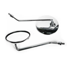 LMoDri-espejo retrovisor Universal para motocicleta, 2 unidades/PAR, forma redonda, tornillo de 8mm
