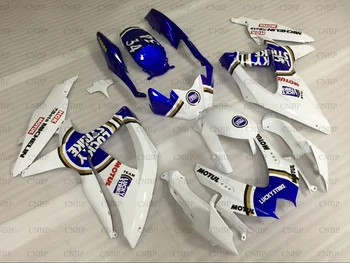 

GSX R 750 08 10 Fairing GSX-R600 2008 - 2010 K8 White Blue Plastic Fairings GSXR600 08 10 Fairing
