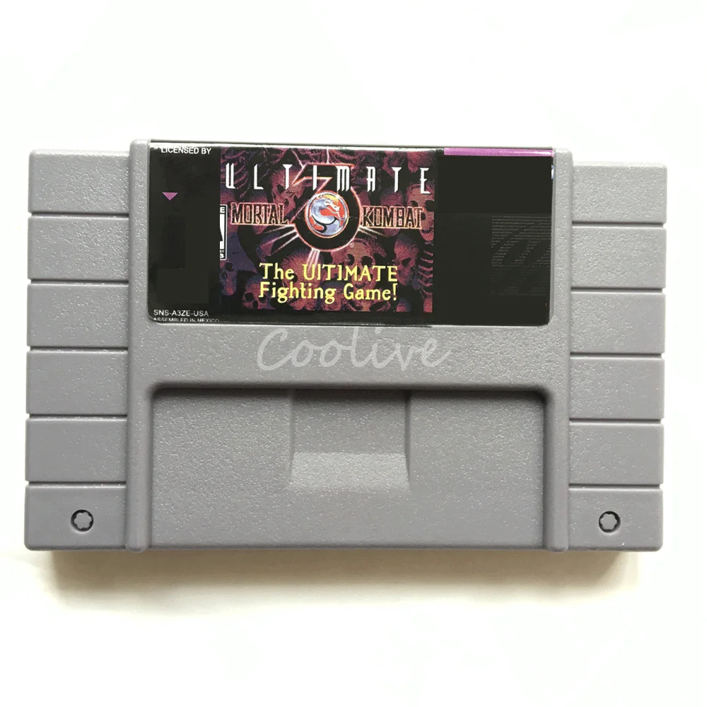 

Ultimate Mortal Kombat 3 the Ultimate Fighting Game 16 bit Big Gray Game Cartridge for USA NTSC Game Player
