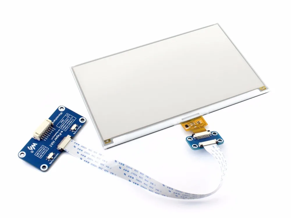 Billig 7,5 zoll e Papier HUT (C) 640x384 E ink Display Modul Drei farbe SPI interface kompatibel mit Raspberry Pi 3B 3B + null Null W