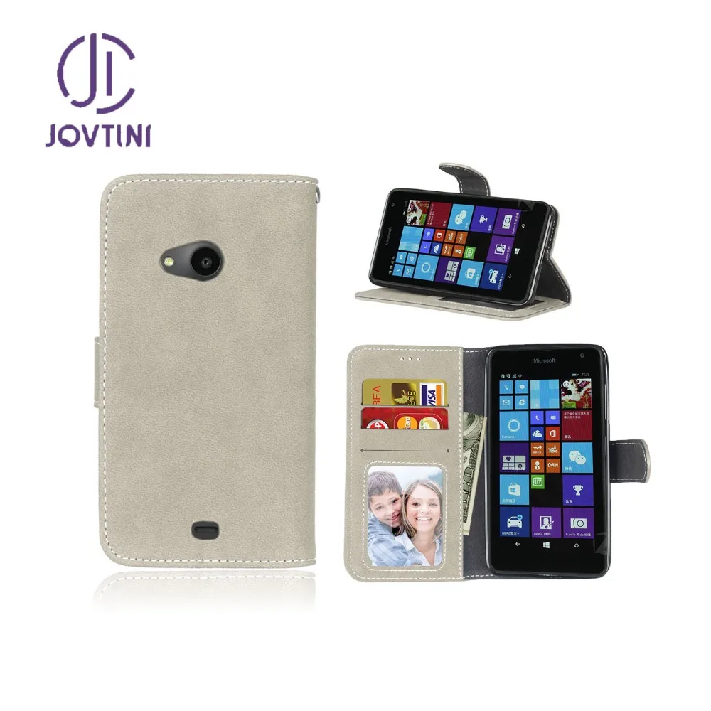 JOVTINI For Nokia Microsoft Lumia 535 Case Nubuck Leather